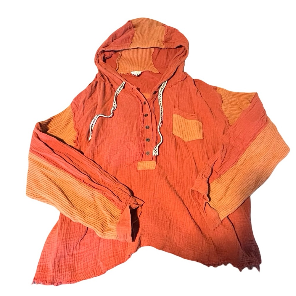 POL Hooded Button-Up Shirt